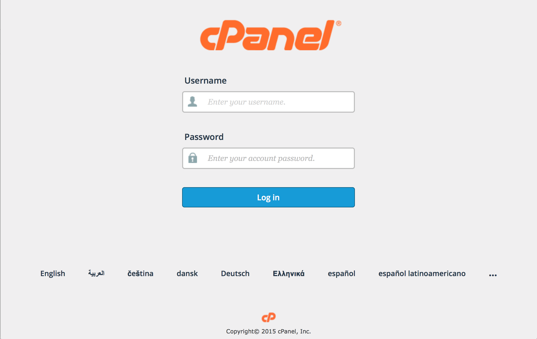 Login to shared hosting cPanel