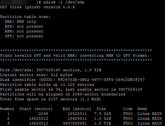 Замена диска в Software RAID1 (Linux) zamena diska v software raid 1 linux 4