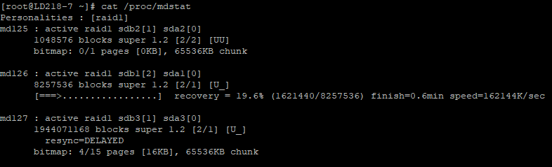 Замена диска в Software RAID1 (Linux) zamena diska v software raid 1 linux 7