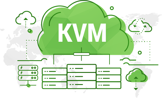 Debesijos VPS KVM serveris kvm hosting image green