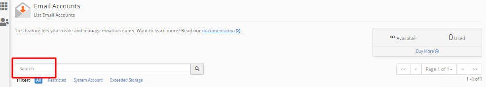 How to Change Email Quota In cPanel search