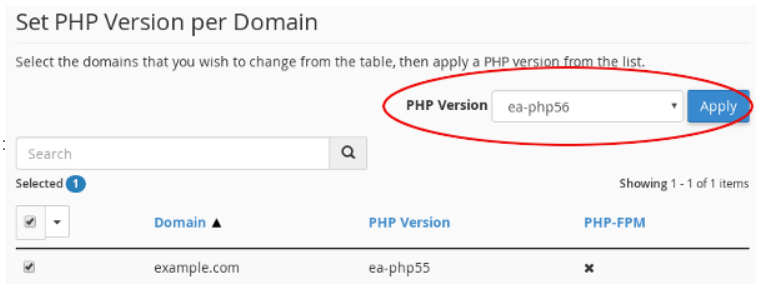 How to change PHP versions and settings using MultiPHP chanding php version