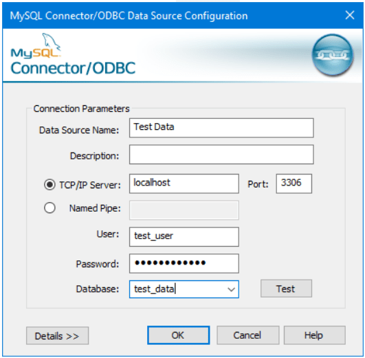 How to set up a remote MySQL connection mysql connector odbc