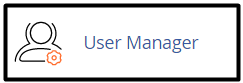 Using the User Manager in cPanel user manager