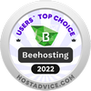 Hostadvice shared hosting beehosting top choice silver medal 1