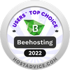 Hostadvice WordPress хостинг beehosting top choice silver medal 1