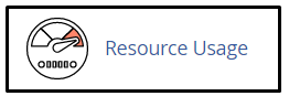 Resource limit information resourse usage cpanel