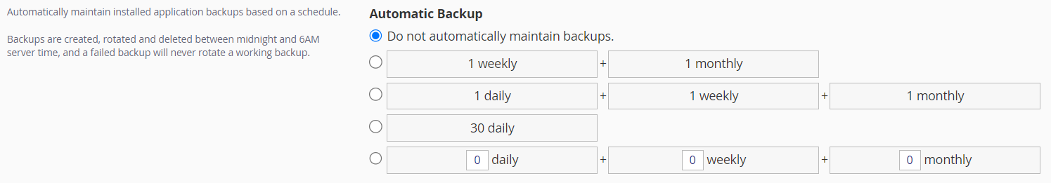 How to Create Automated Backups in Installatron automatic backaup installatron
