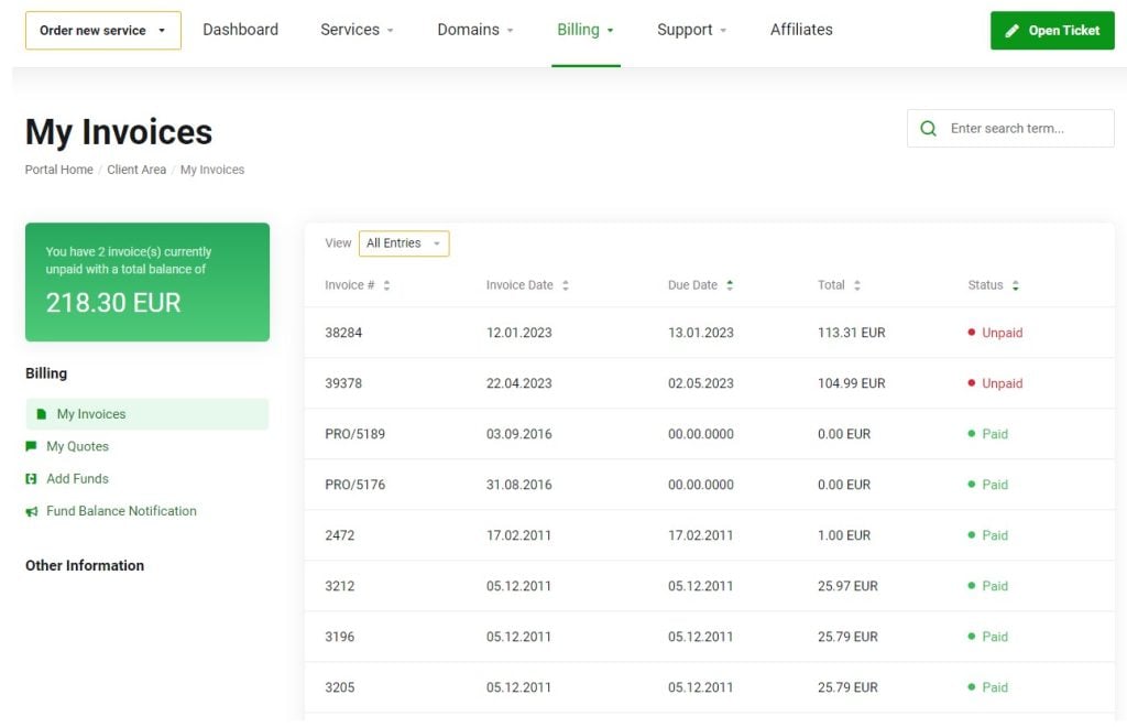 Cloud VPS KVM Hosting billing  1024x660