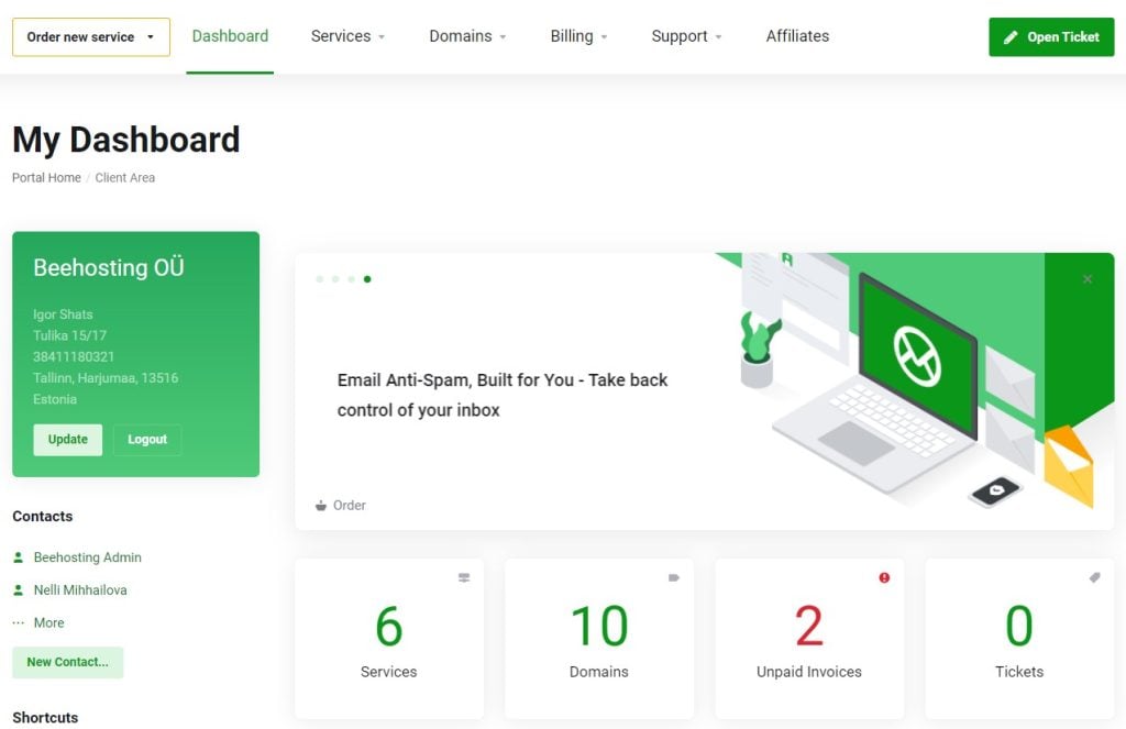 SSL Certificates dashboard  1024x663