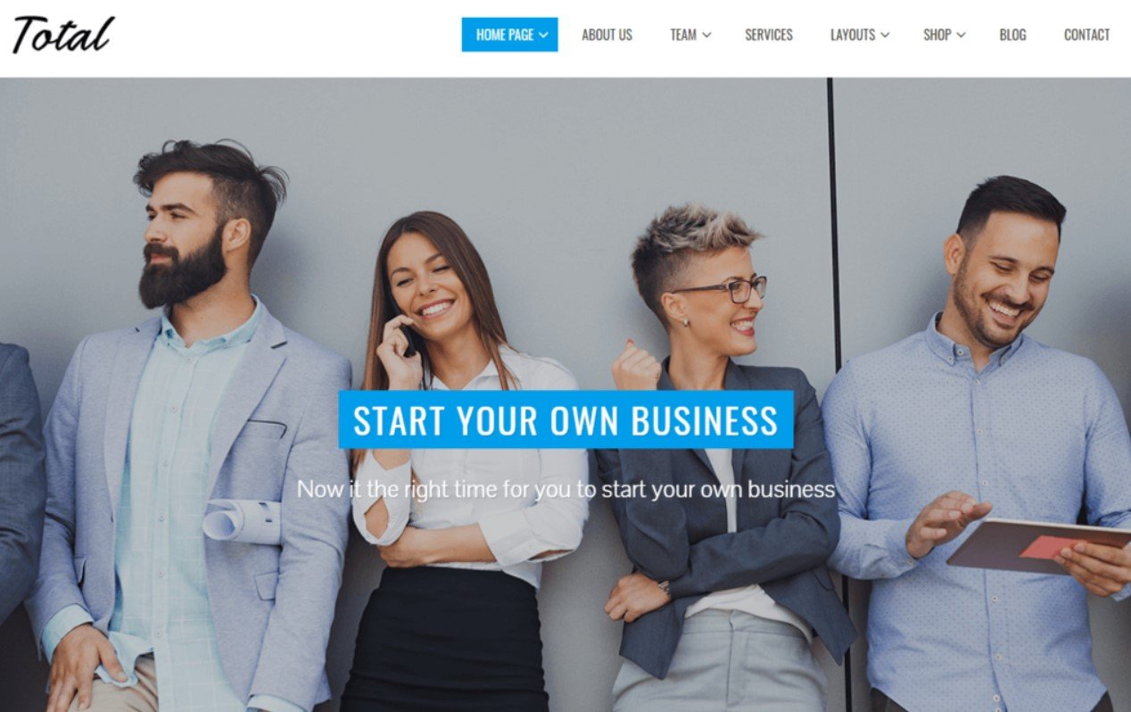 Best Free WordPress Business and Agency Themes wordpress theme total