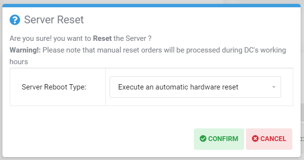 Installing and reinstalling Windows on dedicated server server reset