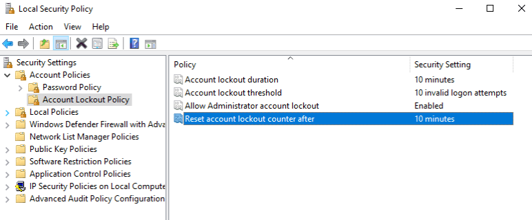 Windows Server 2022 brute force protection