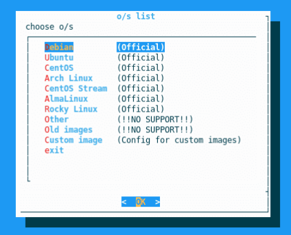 Скрипт установки образа для установки различных дистрибутивов Linux installimage 1
