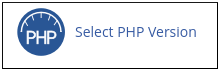 How to change PHP versions and settings using PHP Selector select php version